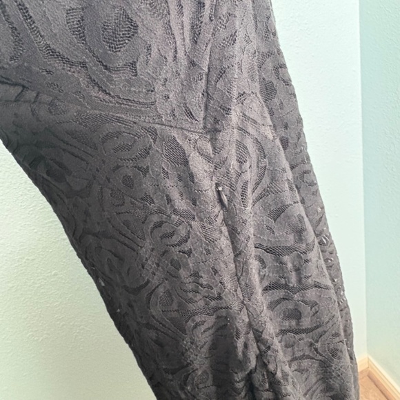 NWT Alfani Plus Size Black Lace Crochet Floral Dress - Picture 8 of 12